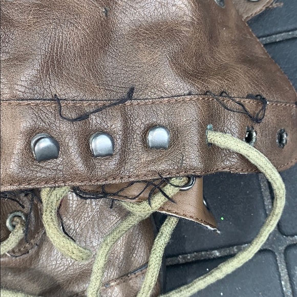 Light brown lace up booties - Picture 3 of 5